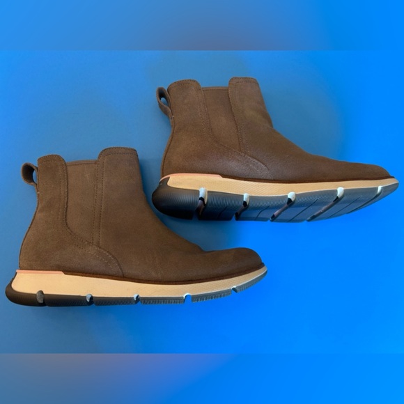 Cole Haan Chelsea W21353 Men's Taupe Faux Suede Ankle Boots Size 5 1/2B - Picture 10 of 13